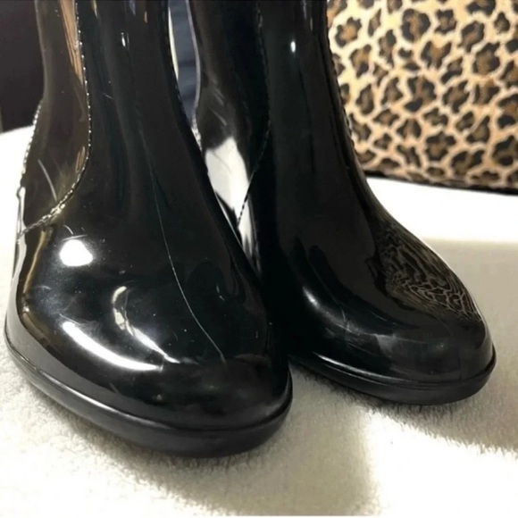 Salvatore Ferragamo Black Women's Rain Boots - Picture 10 of 11
